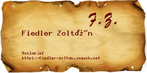Fiedler Zoltán névjegykártya